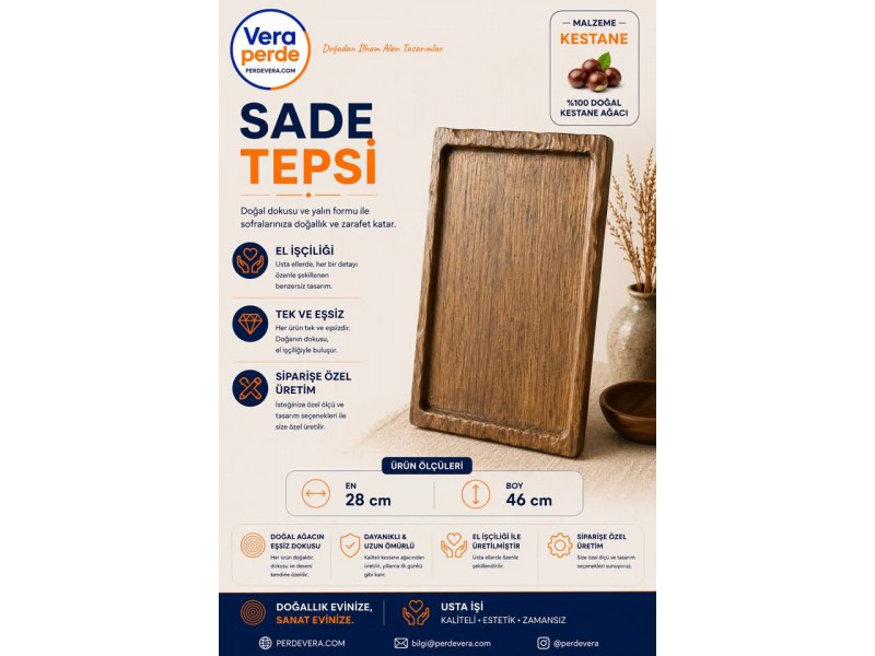 Sade Sunum Tepsi (PV-T04)