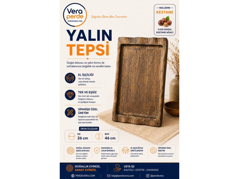 Yalın Sunum Tepsi (PV-T02)